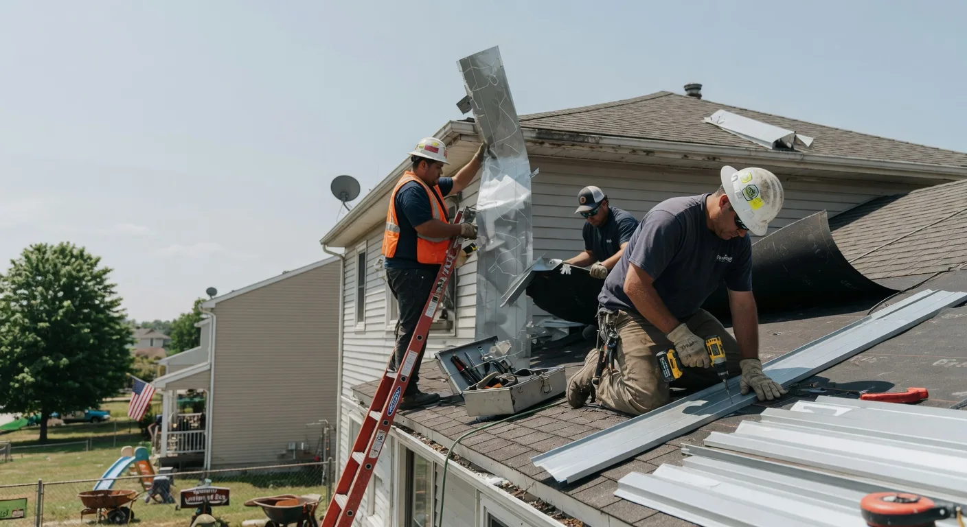 Storm Damage Metal Roof Repair in Martinsdale, MT